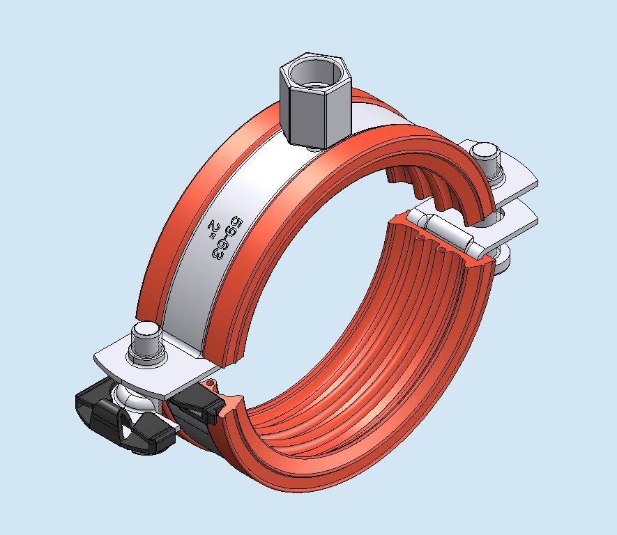 Standard-Rohrschelle aus Silikon CLIC-CCLRSTS19-