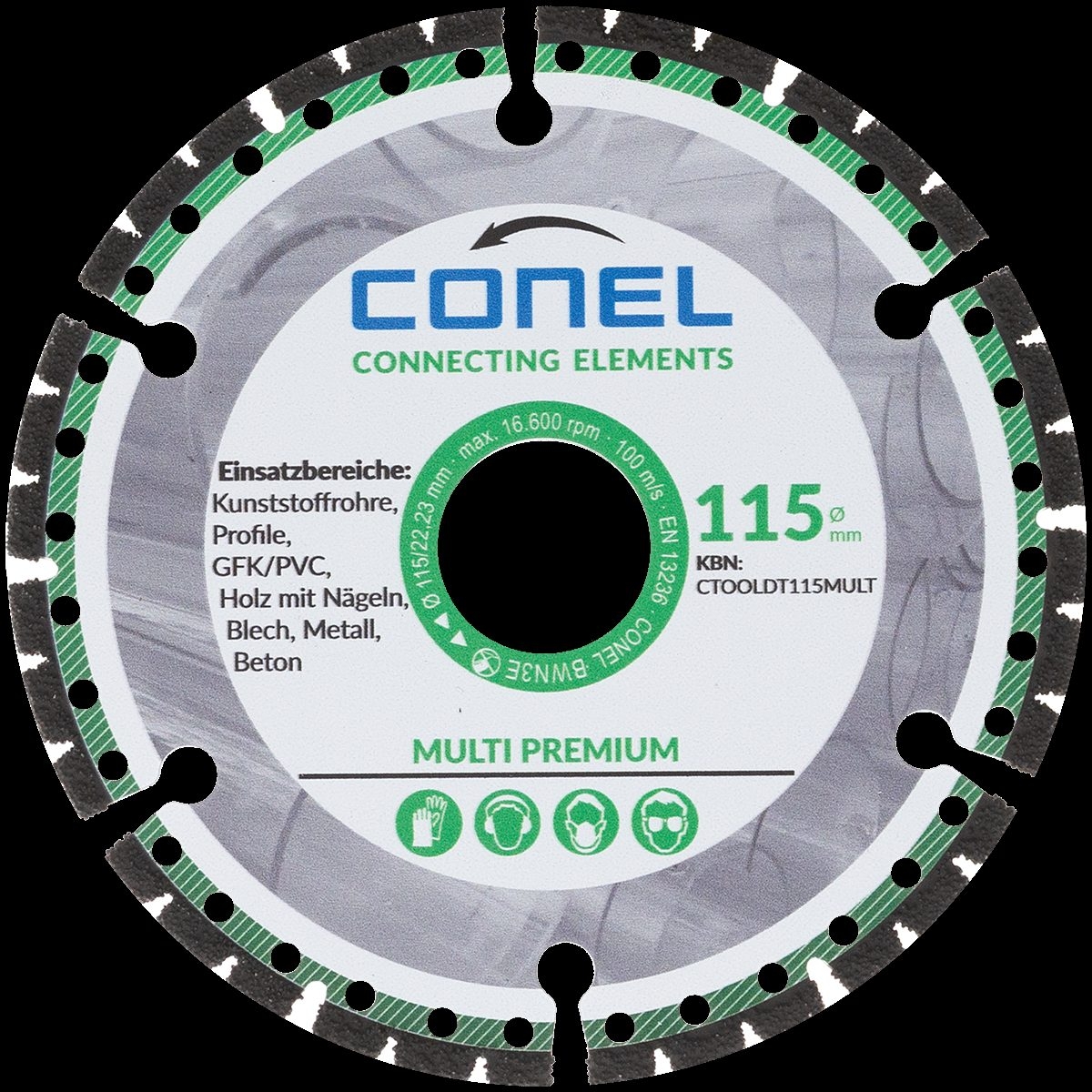 Diamanttrennscheibe Multi Premium TOOLS-CTOOLDT125MULT-