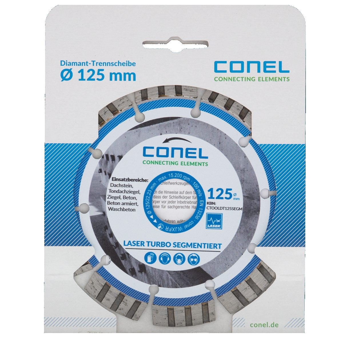 Diamanttrennscheibe Laser Turbo Premium TOOLS-CTOOLDT125SEGM-