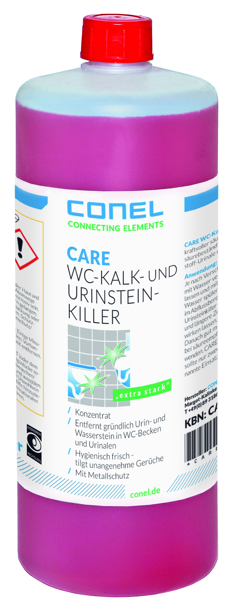 WC-Kalk- und Urinsteinkiller Konzentrat CARE-CAREWCKUUK1-