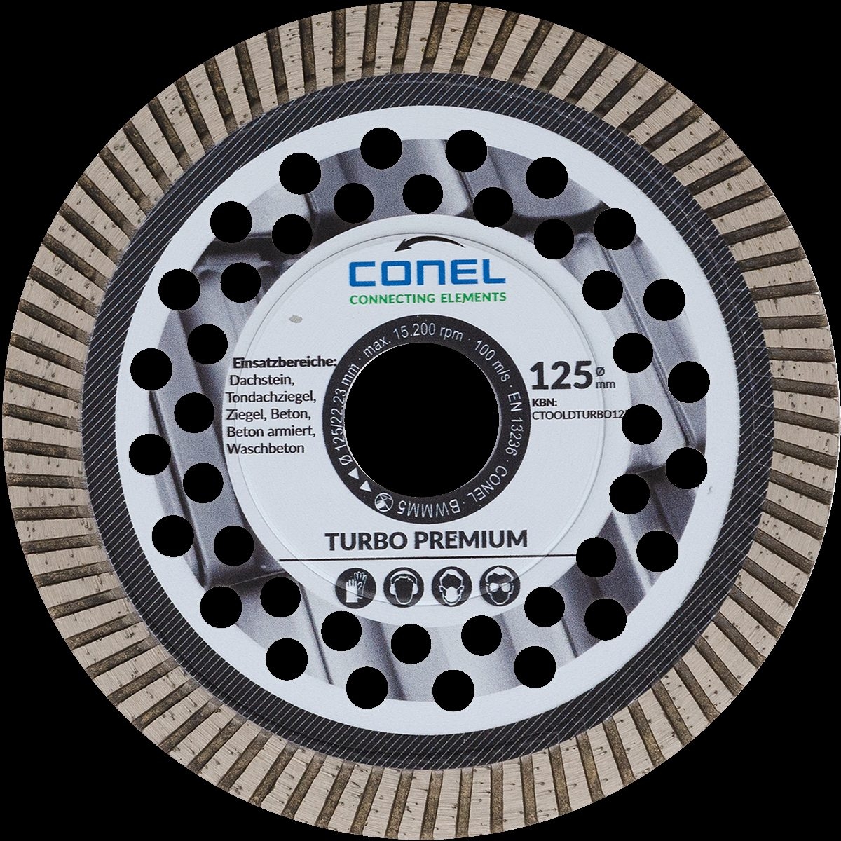 Diamanttrennscheibe Turbo Premium TOOLS-CTOOLDTURBO125-