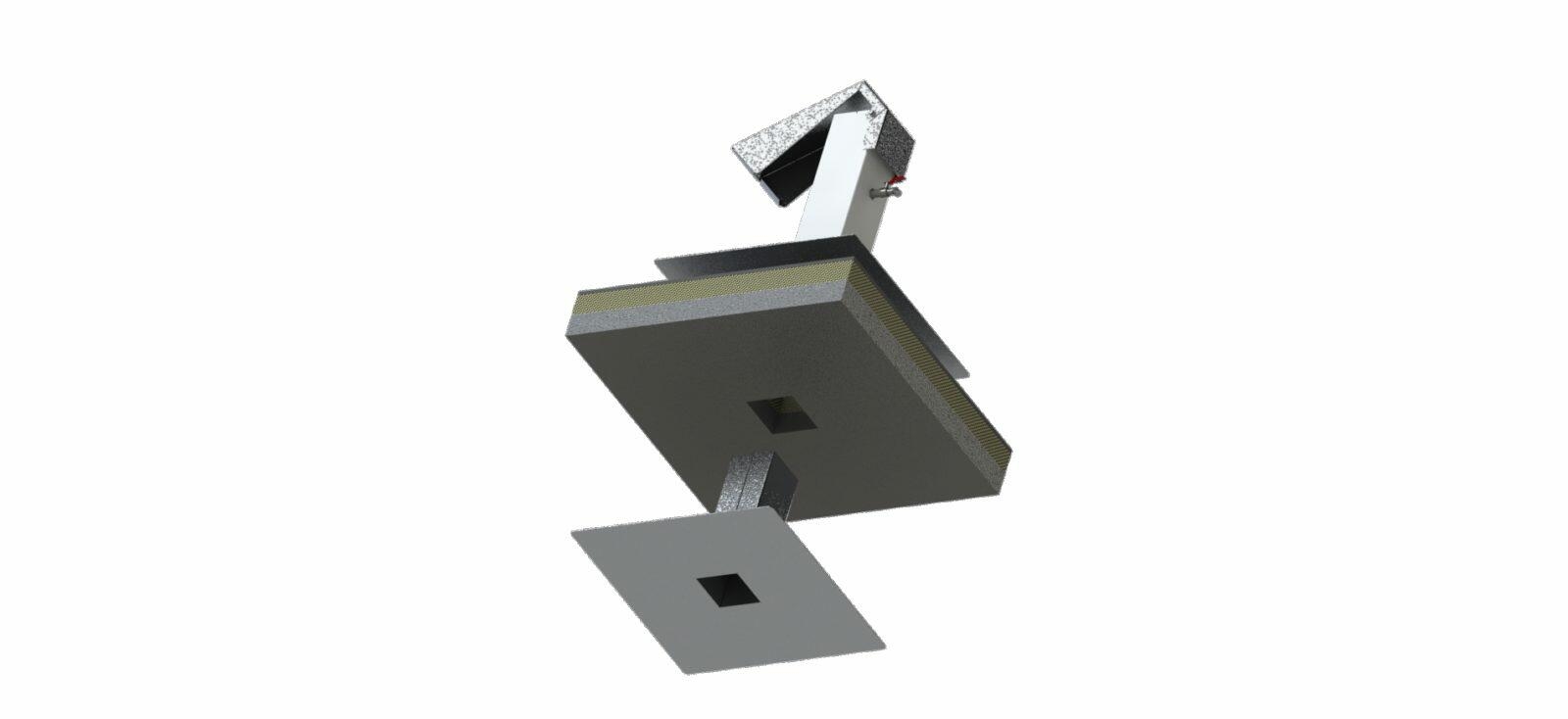 Flachdachfuß KLICK-CVDDF250125F-