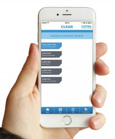 Über die CLEAR App lassen sich die Produkte steuern.